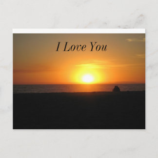 Sonnenuntergang Postkarte