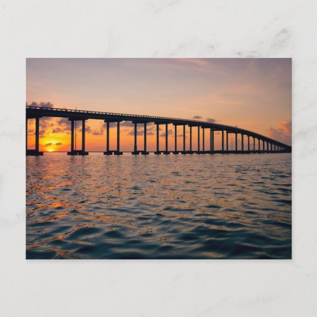 Sonnenuntergang Postkarte (Vorderseite)