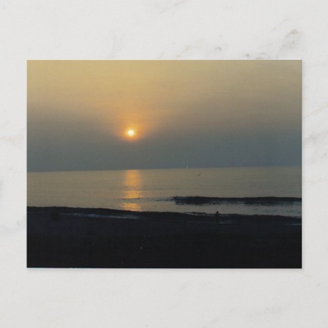 Sonnenuntergang Postkarte (Vorderseite)