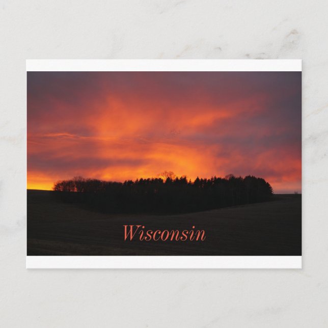 Sonnenuntergang Postkarte (Vorderseite)