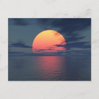 Sonnenuntergang Postkarte