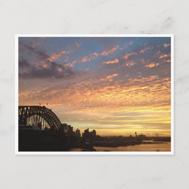 Sonnenuntergang Postkarte (Vorderseite)