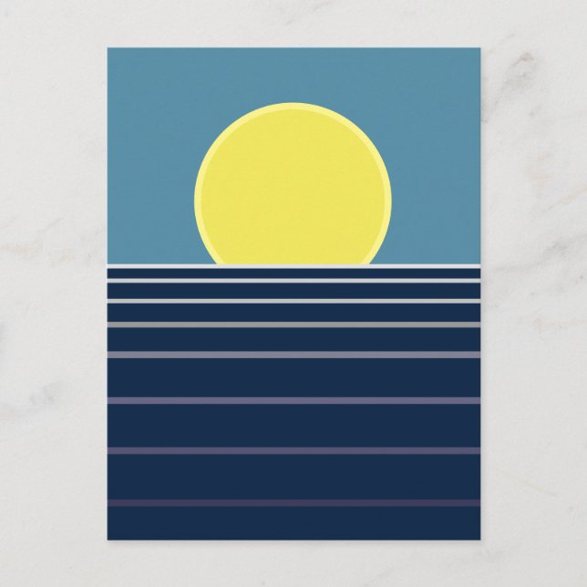 Sonnenuntergang Postkarte (Vorderseite)