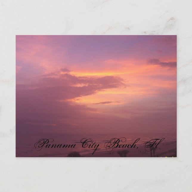 Sonnenuntergang Postkarte (Vorderseite)