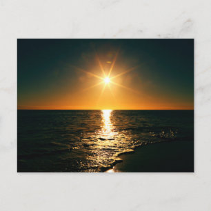 Sonnenuntergang Postkarte