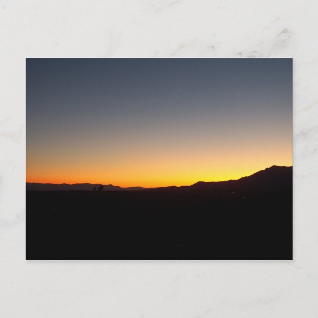 Sonnenuntergang Postkarte (Vorderseite)