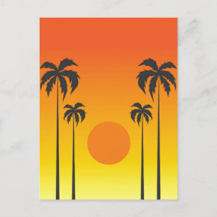 Sonnenuntergang Postkarte