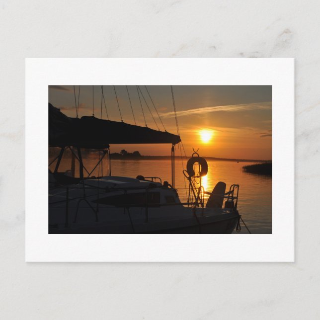 Sonnenuntergang Postkarte (Vorderseite)