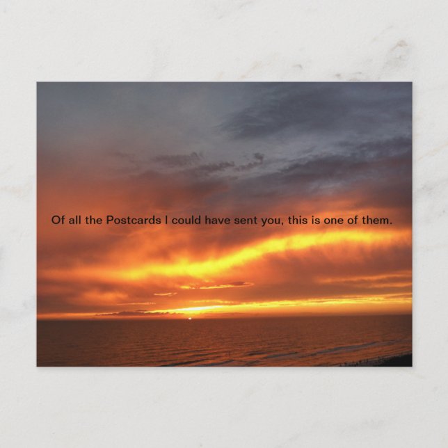 Sonnenuntergang Postkarte, Postkreuz, Postkarten (Vorderseite)