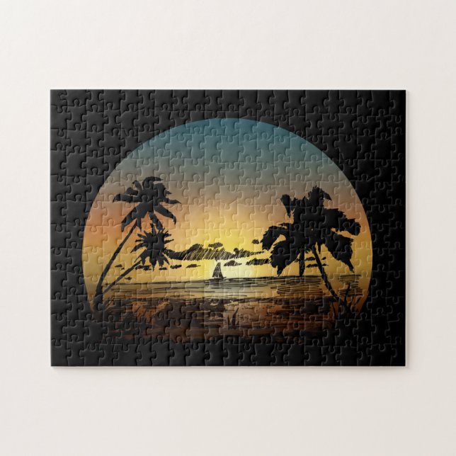 Sonnenuntergang Puzzle (Horizontal)