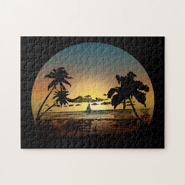 Sonnenuntergang Puzzle (Horizontal)