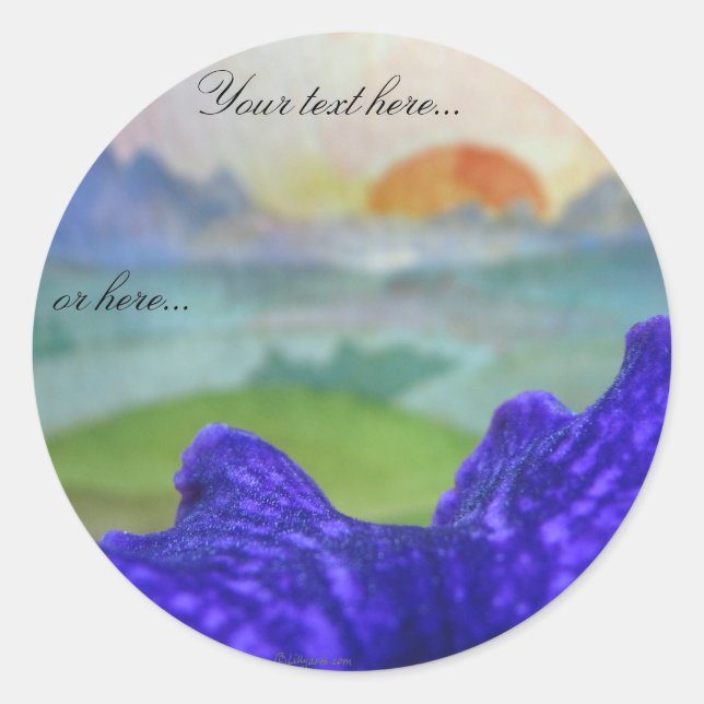 Sonnenuntergang Rainbow Pictures Wedding Stickers  (Vorderseite)