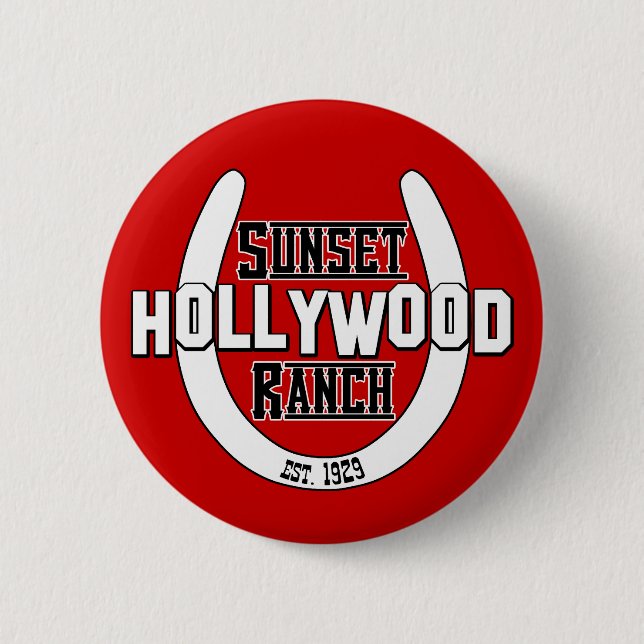 Sonnenuntergang-Ranch-Logo-Knopf Button (Vorderseite)