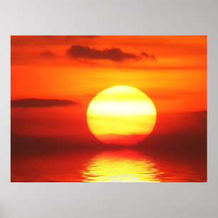 Sonnenuntergang Reflection Poster