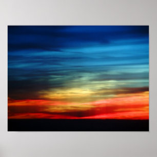 Sonnenuntergang Regenbogen 8x12 Poster