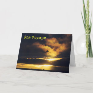 Sonnenuntergang-Reise-Karte Karte