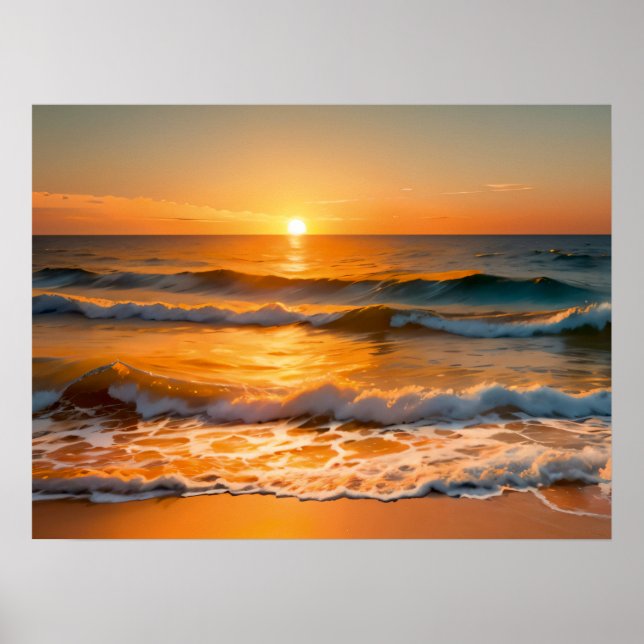 Sonnenuntergang Rhythmen: Beach Ballet Poster (Vorne)