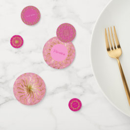 Sonnenuntergang Rosa und Gold Konfetti