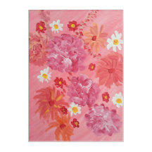 Sonnenuntergang Rose florale Acrylwand Art, 10x14