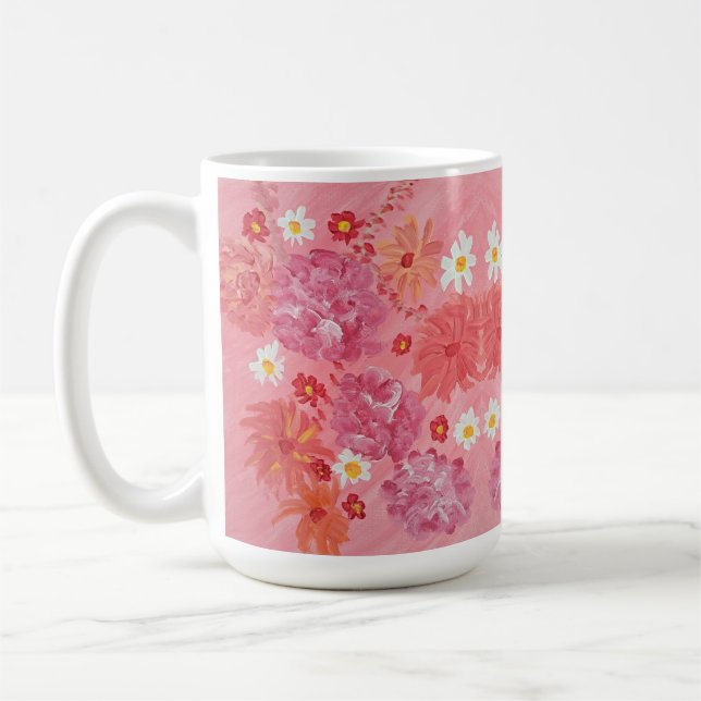 Sonnenuntergang Rose Kaffee Tasse (Links)