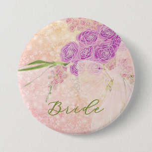 Sonnenuntergang Rosengarten Kokette Blush-Bouquet  Button