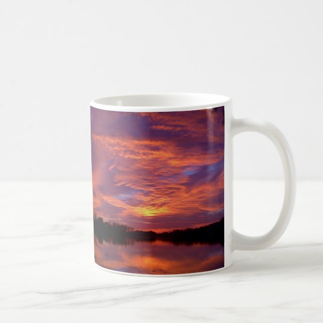 Sonnenuntergang-Rot Kaffeetasse (Rechts)