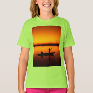 Sonnenuntergang, Ruderboot Silhouette-16497 T-Shirt