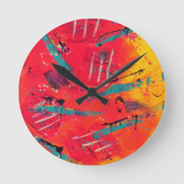 Sonnenuntergang Runde Wanduhr
