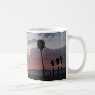 Sonnenuntergang: Santa monica, ca. Tasse