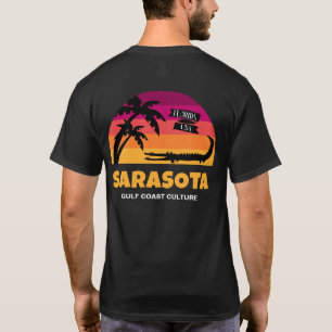 Sonnenuntergang Sarasota Florida mit T-Shirt