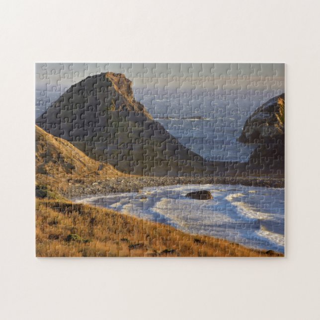 Sonnenuntergang, Seestangen, Schwestern, Oregon-Kü Puzzle (Horizontal)
