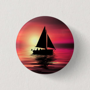 Sonnenuntergang, Segelboot im Meer-39186 Button