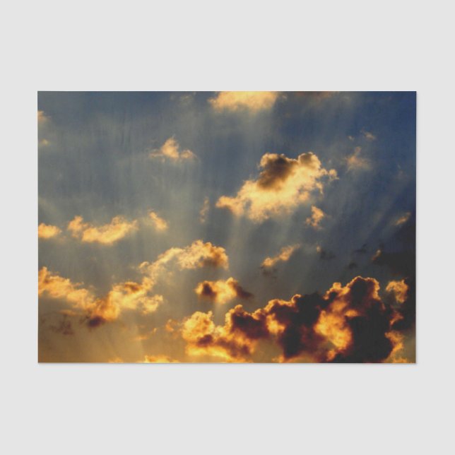 Sonnenuntergang Seidenpapier (Vorderseite)