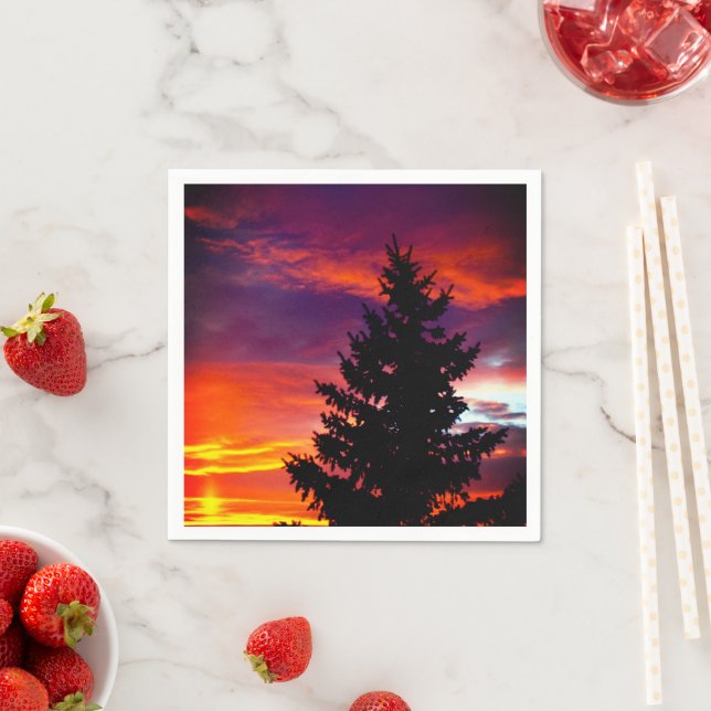 Sonnenuntergang Serviette (Beispiel)