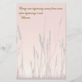 Sonnenuntergang Silhouette Inspiration Briefpapier