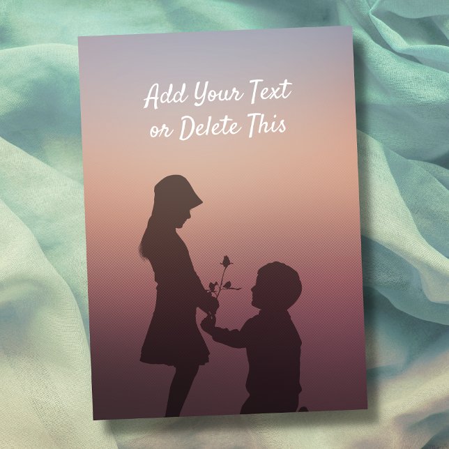 Sonnenuntergang Silhouette Liebe, Freundschaft, We Karte (Von Creator hochgeladen)