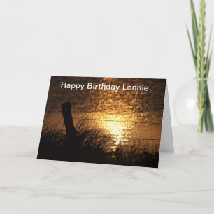 Sonnenuntergang Silhouette Wasserreflektionskarte Karte