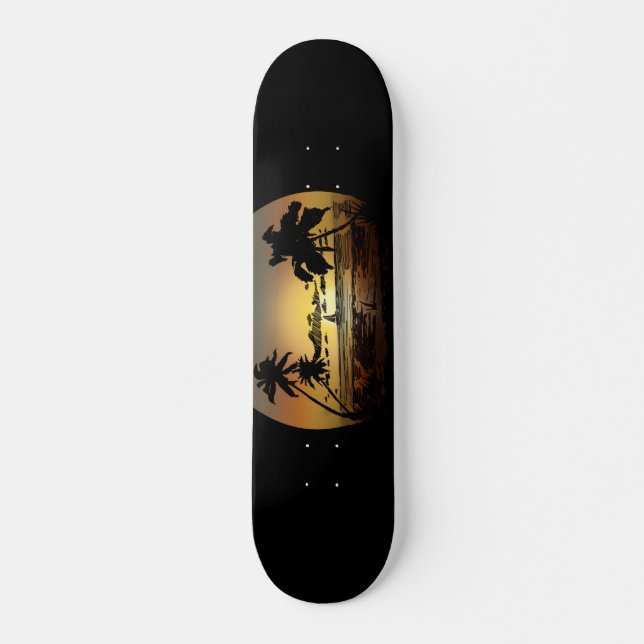 Sonnenuntergang Skateboard (Vorne)