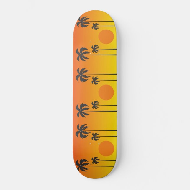 Sonnenuntergang Skateboard (Vorderseite)