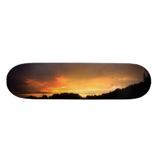 Sonnenuntergang Skateboard