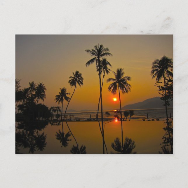 Sonnenuntergang/Sonnenaufgang Postkarte (Vorderseite)