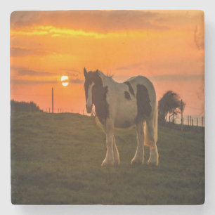 Sonnenuntergang Steinuntersetzer