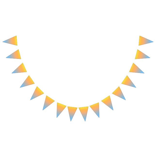 Sonnenuntergang-Strand färbt Fahne Wimpelkette (Alle)