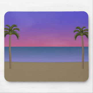 Sonnenuntergang-Strand-Szene: Kundenspezifisches Mousepad