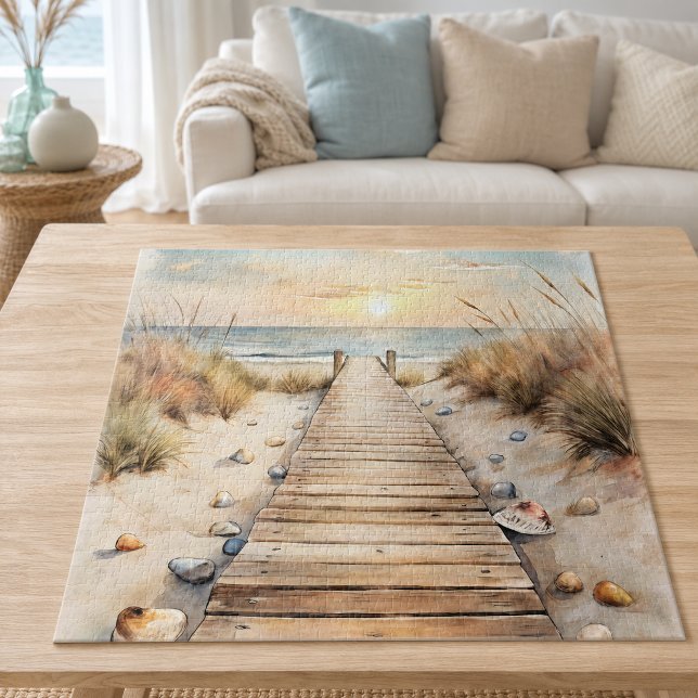 Sonnenuntergang Strandpromenade Puzzle (Von Creator hochgeladen)
