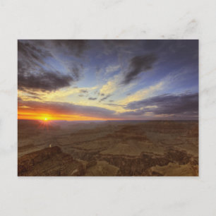 Sonnenuntergang, Südhang des Grand Canyon, Grand Postkarte