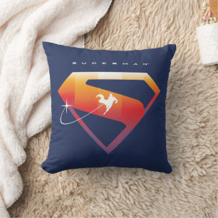Sonnenuntergang Superman Shield Kissen
