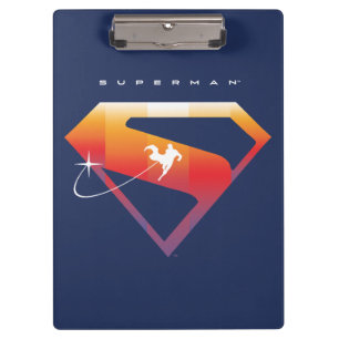 Sonnenuntergang Superman Shield Klemmbrett