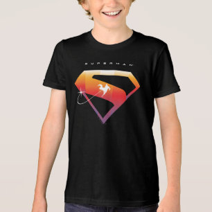 Sonnenuntergang Superman Shield Tri-Blend Shirt