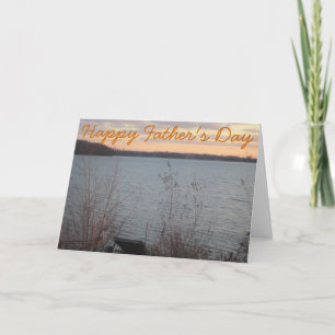 Sonnenuntergang "Tag des glücklichen Vaters" Karte